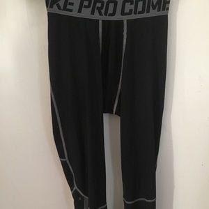 Nike black compression pants